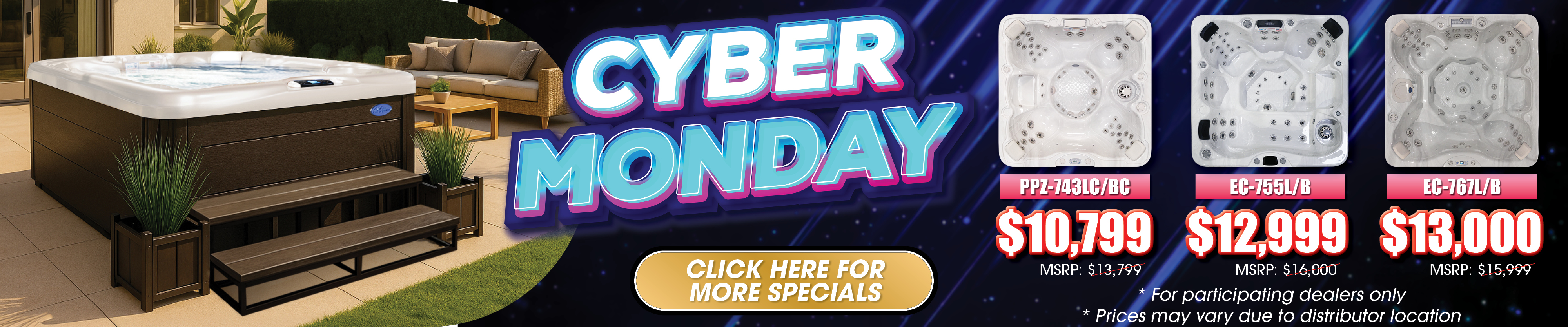 Calspas hot tub being used in a family setting - Fontana