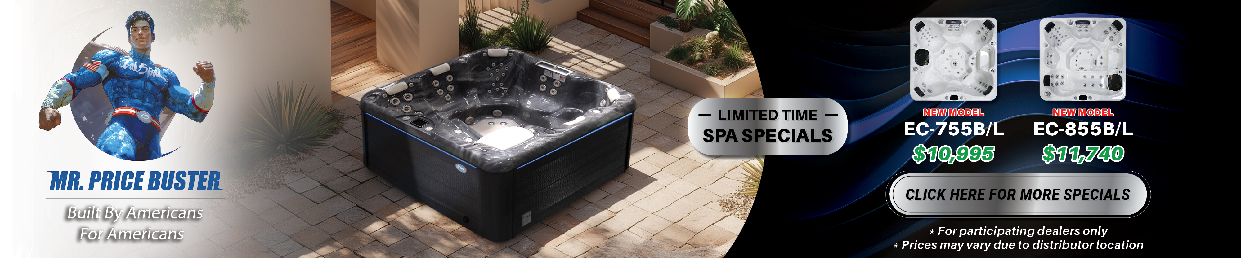 Calspas hot tub being used in a family setting - Fontana